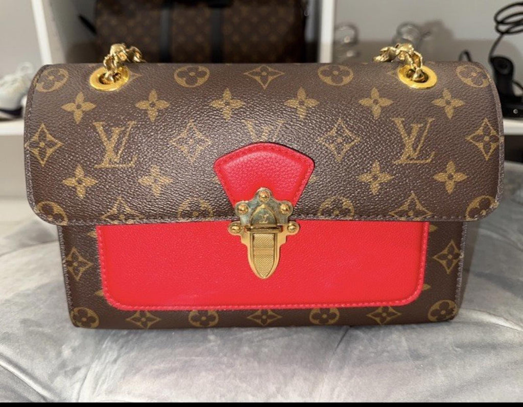 Louis Vuitton Monogram Victoire Bijou Adjustable Strap Leather Hand Bag Purse
