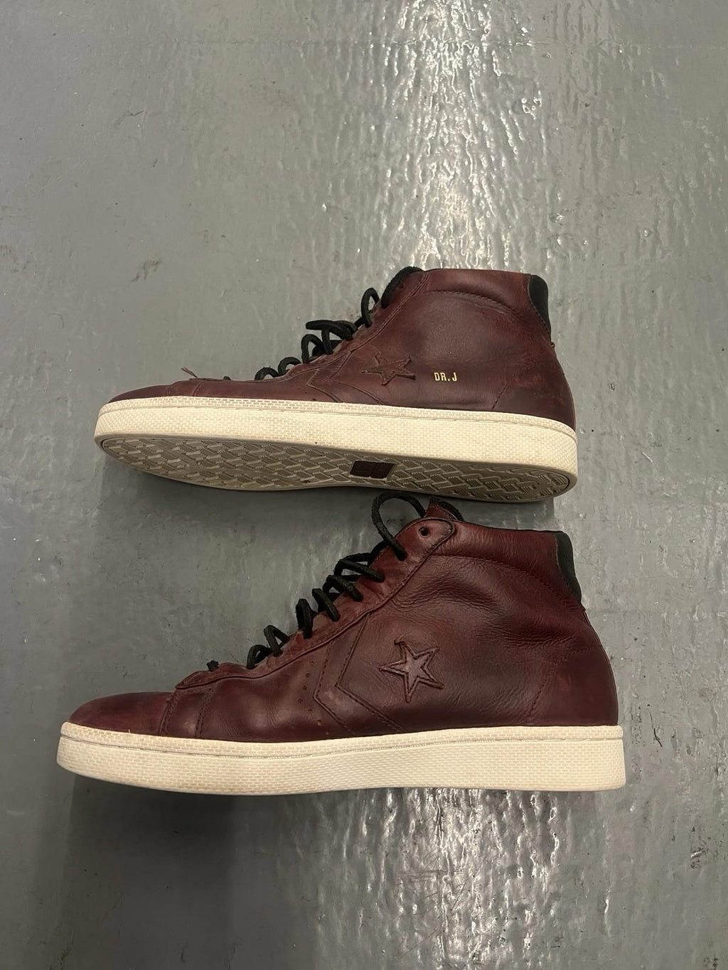 Rare Converse Pro Leather Dr J Mid brown  Made size 10.5