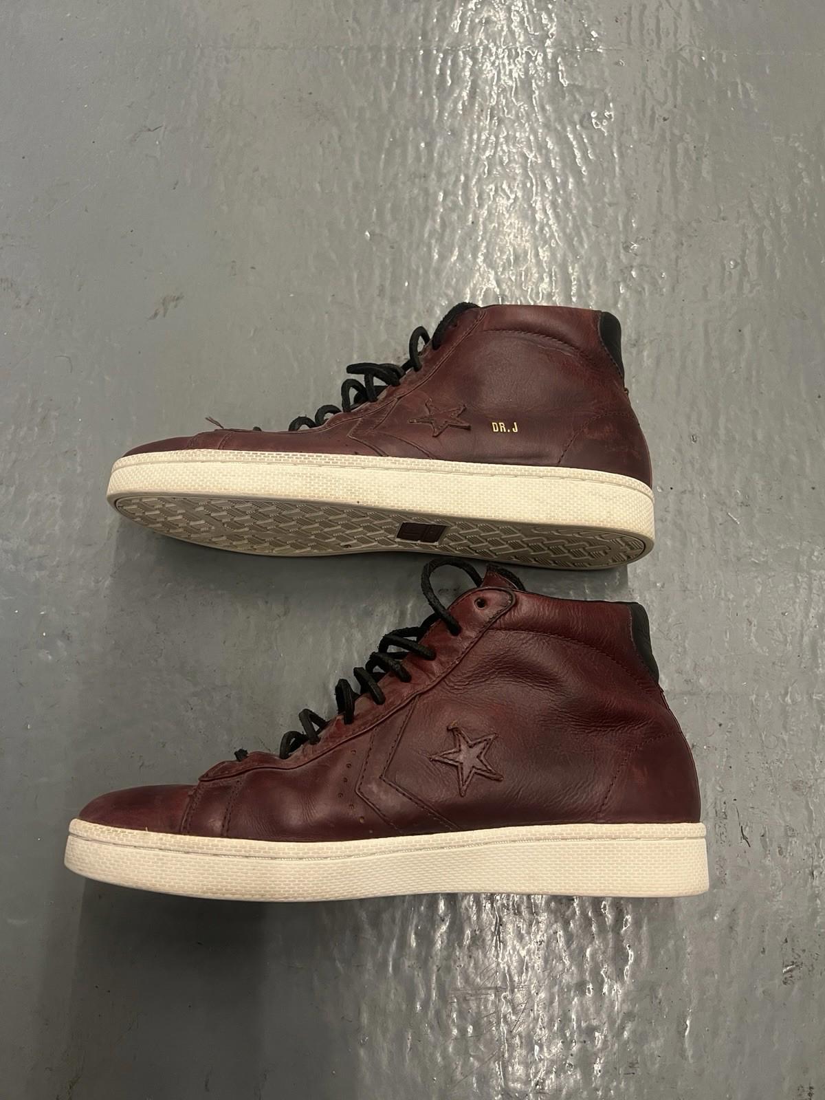 Rare Converse Pro Leather Dr J Mid brown  Made size 10.5