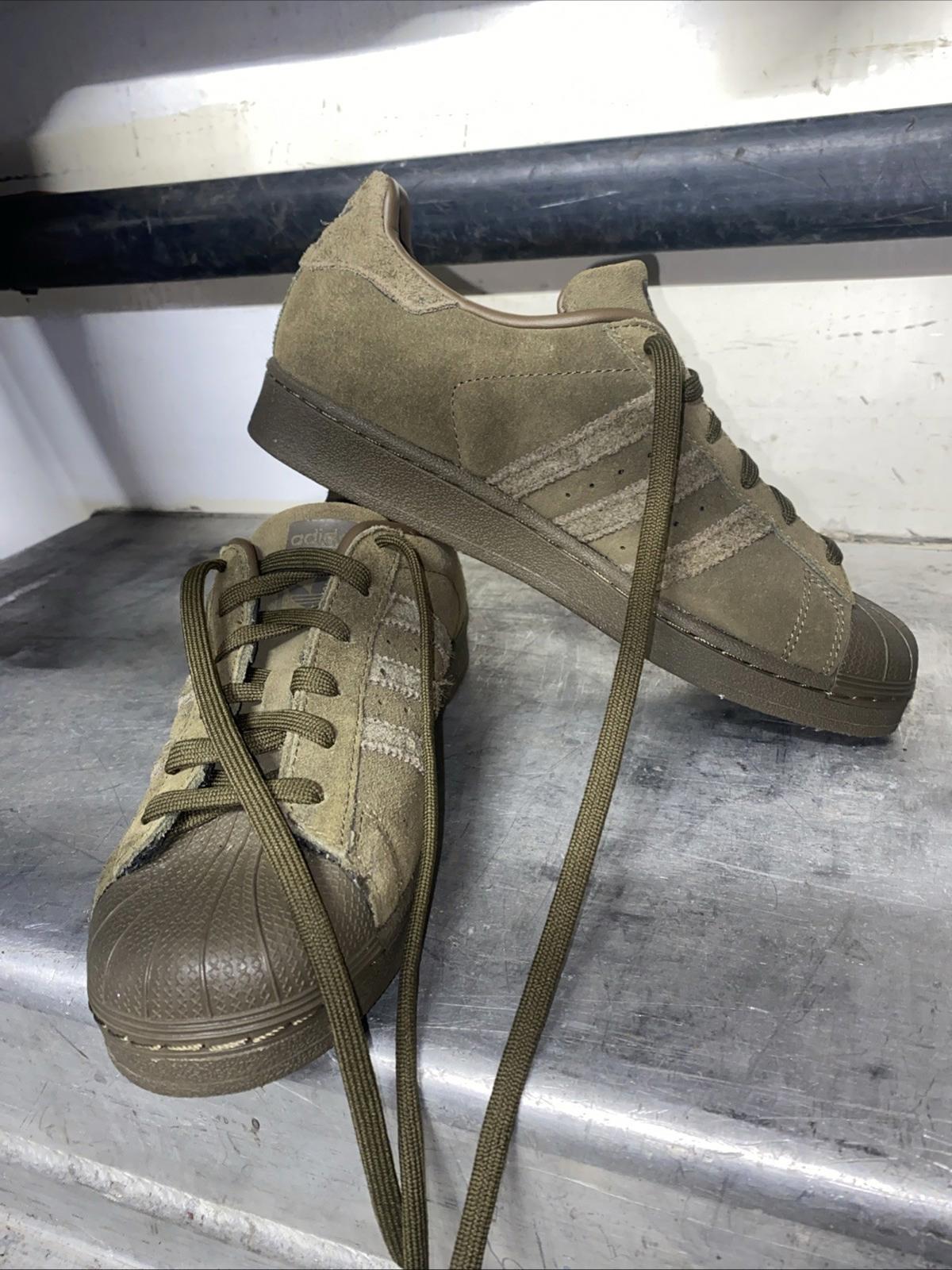 Adidas Superstar XLG Cargo Olive Green Sneakers Womens US Size 6