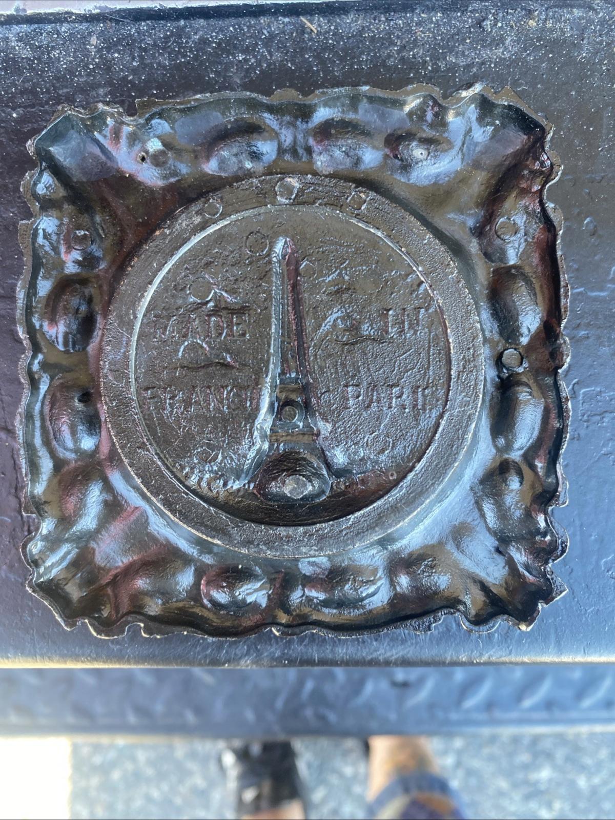 Antique Art Nouveau Paris France Eiffel Tower Metal Ash Tray