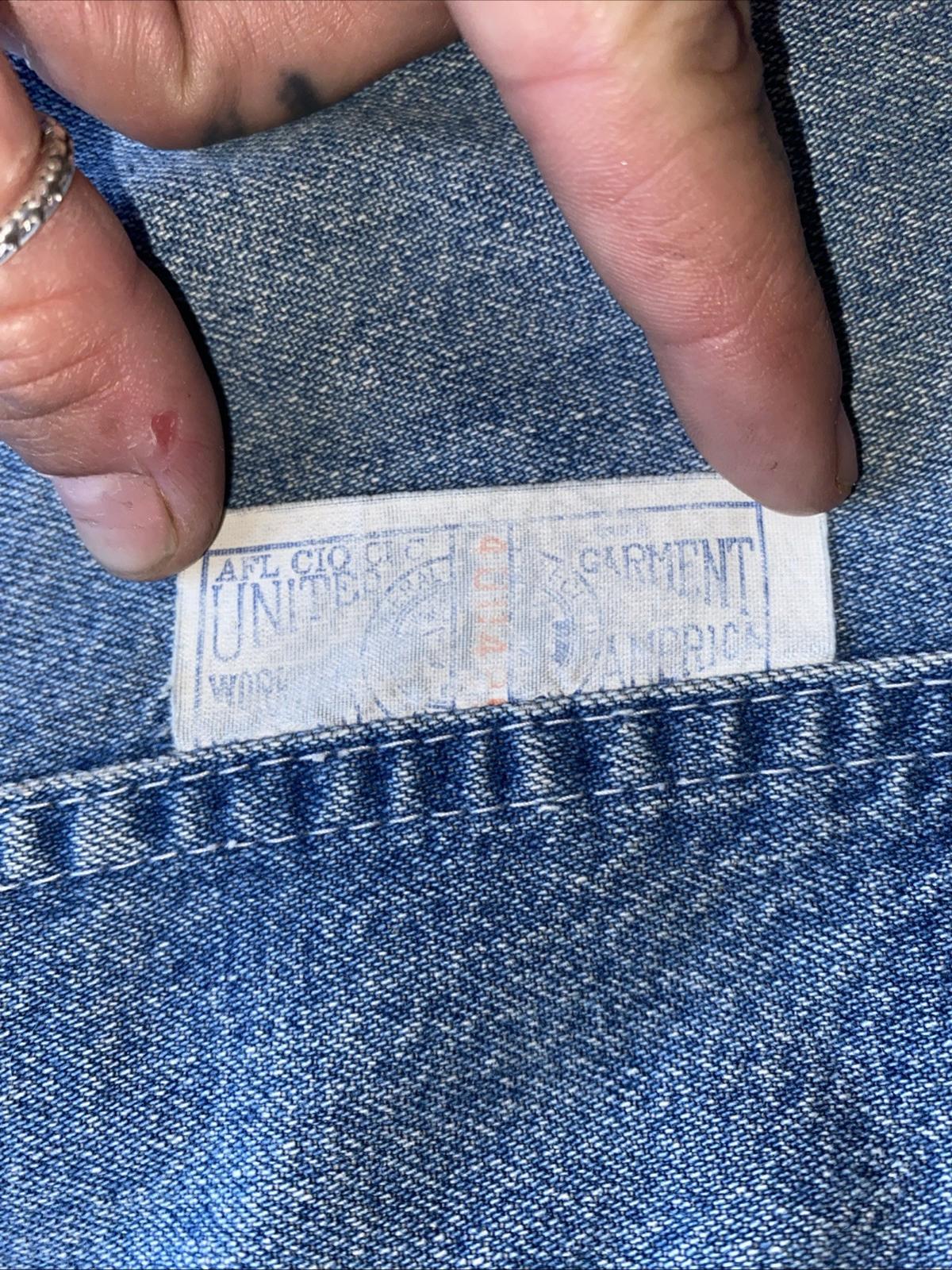 Vintage 1960s Sears Tradewear Denim Overalls Faded Distressed 36 x 30