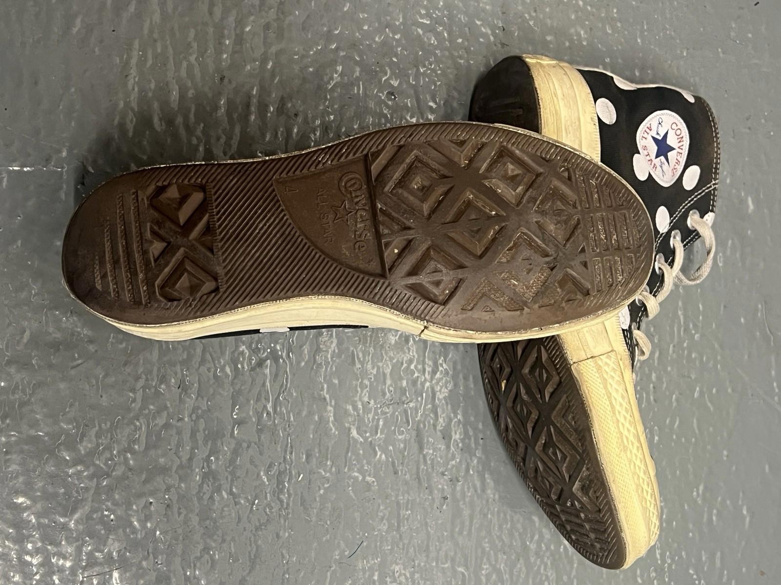 Converse Comme des Garcon Play Polka Dot Hi Top Sneakers Women SZ 6 Men SZ 4