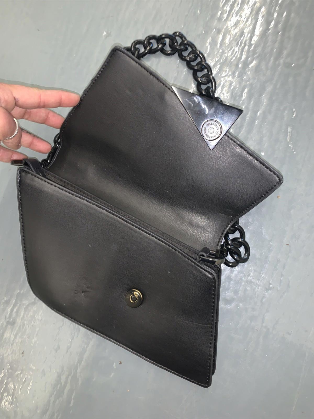 Topshop Cai Faux Leather Shoulder Bag in Black From Nordstrom