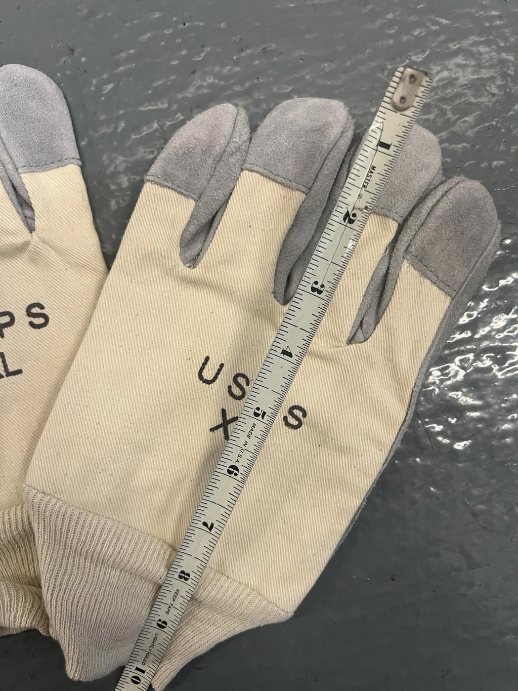 USPS XL Work Gloves Canvas Exterior Cowhide Leather Palms