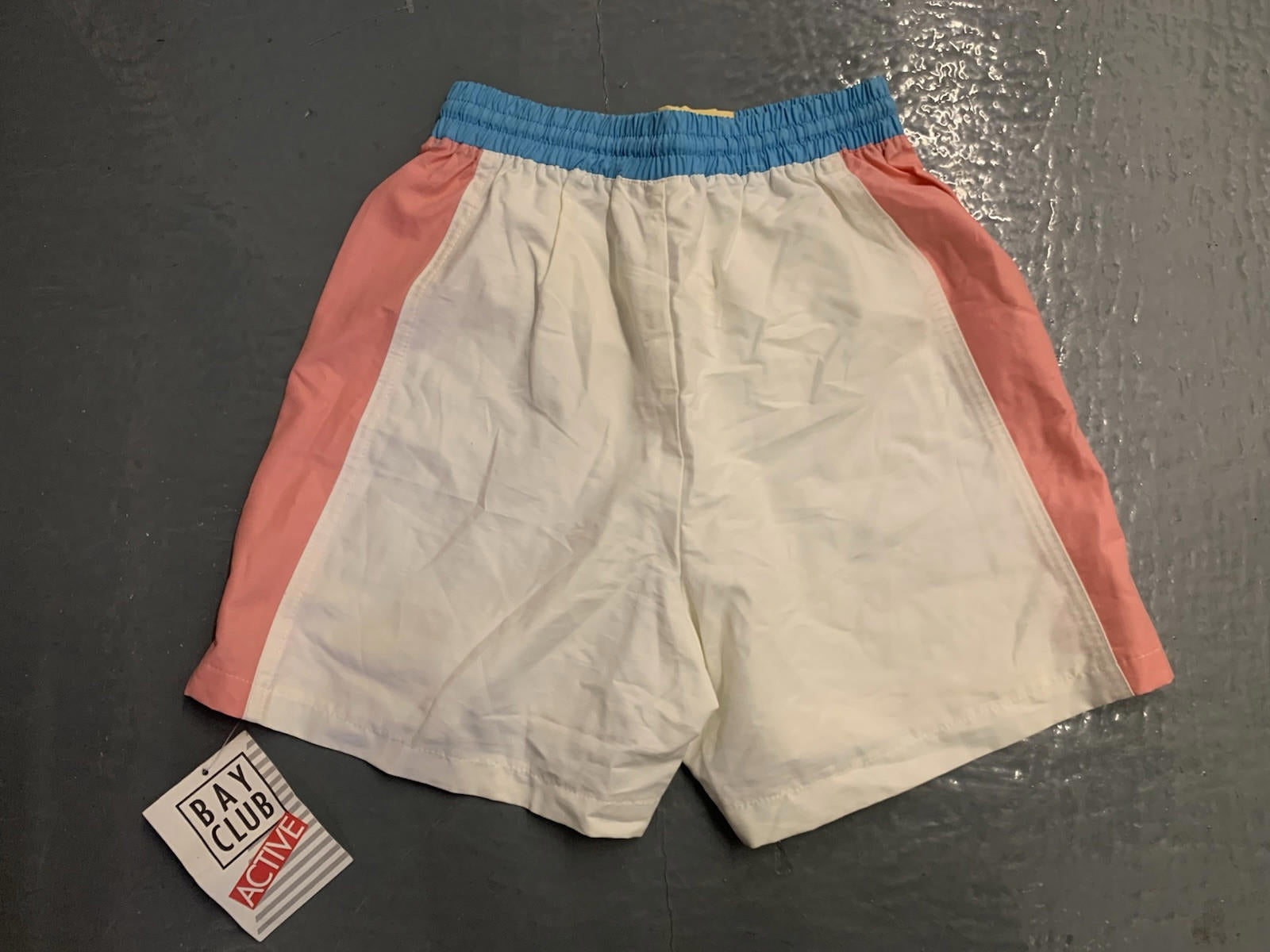 Vintage 1990s Bay Club Active Color Block Womens Shorts *Deadstock* Size 6