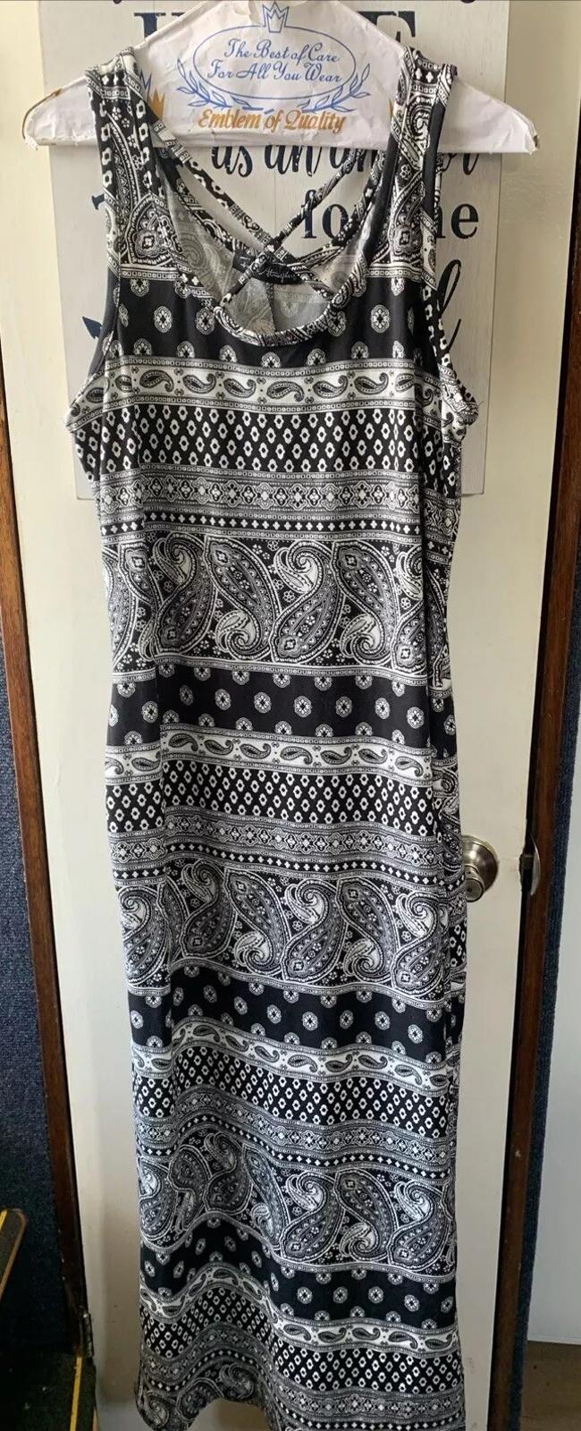 Women’s Bandana Print Stretchy Tank Top Dress Size L