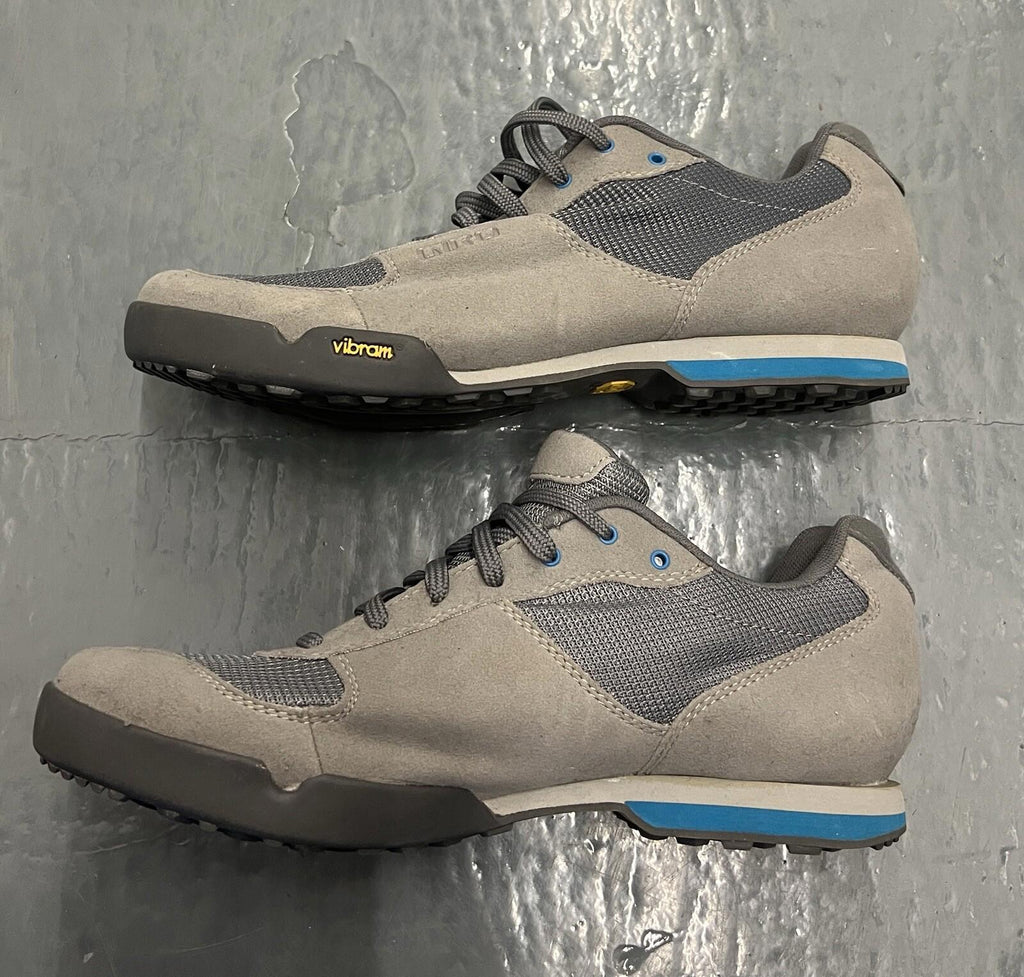 Giro Petra VR Women's Cycling Shoes, Titanium/Blue Jewel, US 9 EU 41, New