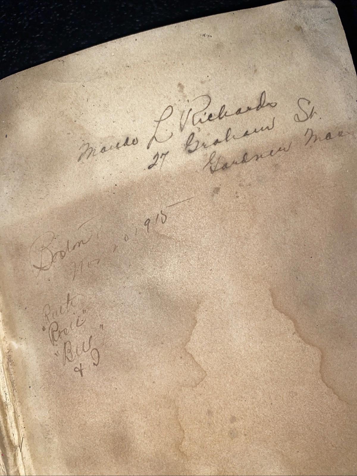 Antique Guide To The Mushrooms Hardcover Book By Emma L. Taylor Cole 1910