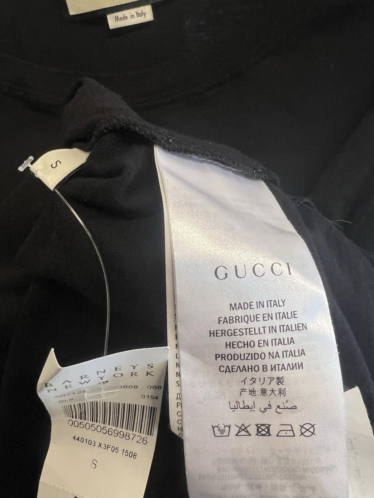 Oversize washed T-shirt with Gucci logo Size: Small runs big