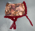 NWT Pretty Little Thing Victorian Cheetah Asymmetrical Lace Mini Skirt XS 0