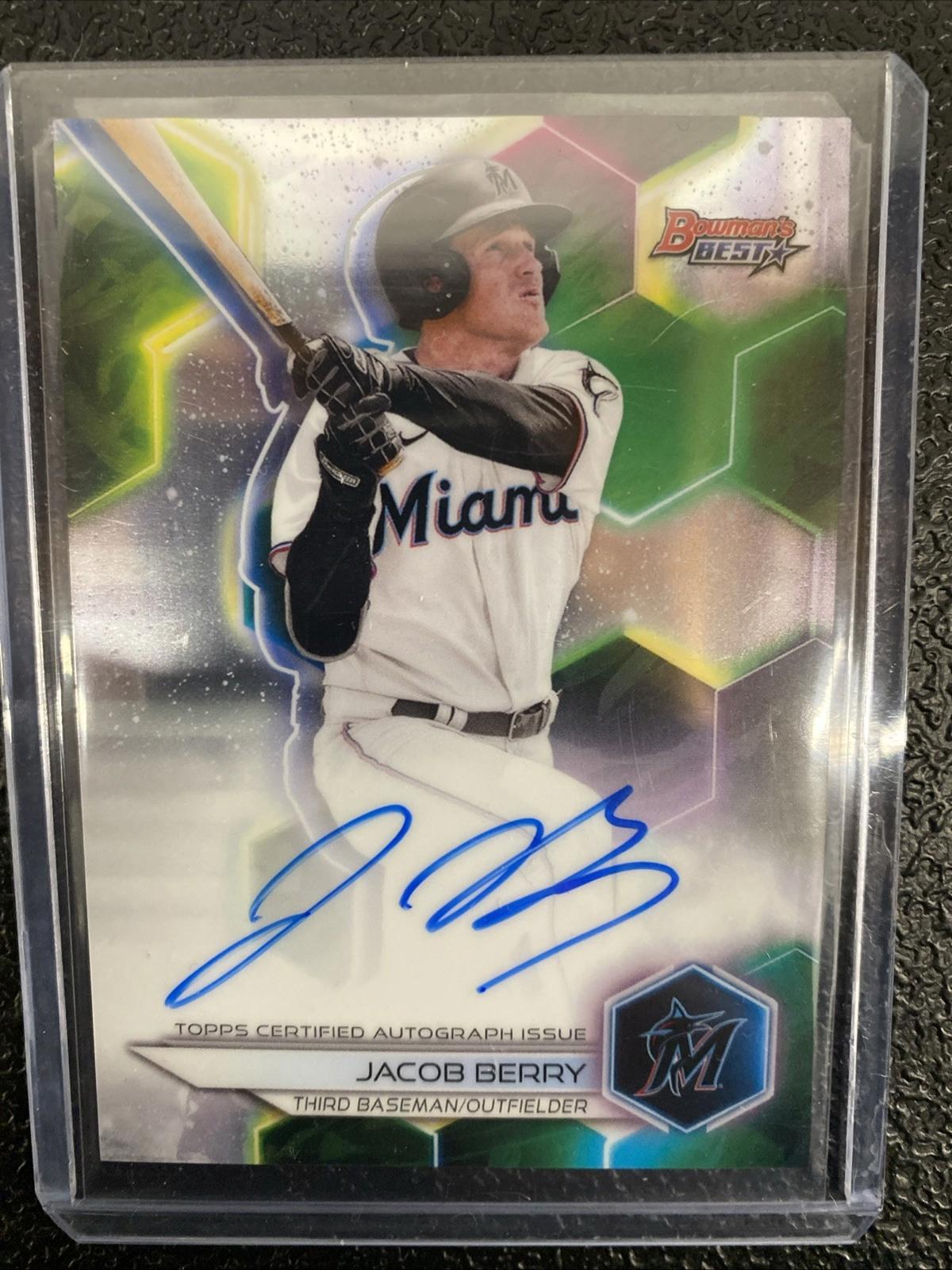2023 Bowman's Best - Best of 2023 Autographs Jacob Berry #B23-JB Refractor (AU,