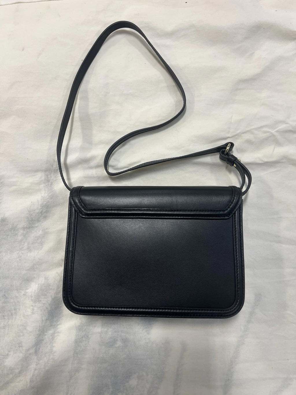 $490. Maje Clover Leather Clutch Crossbody Bag Black Gold