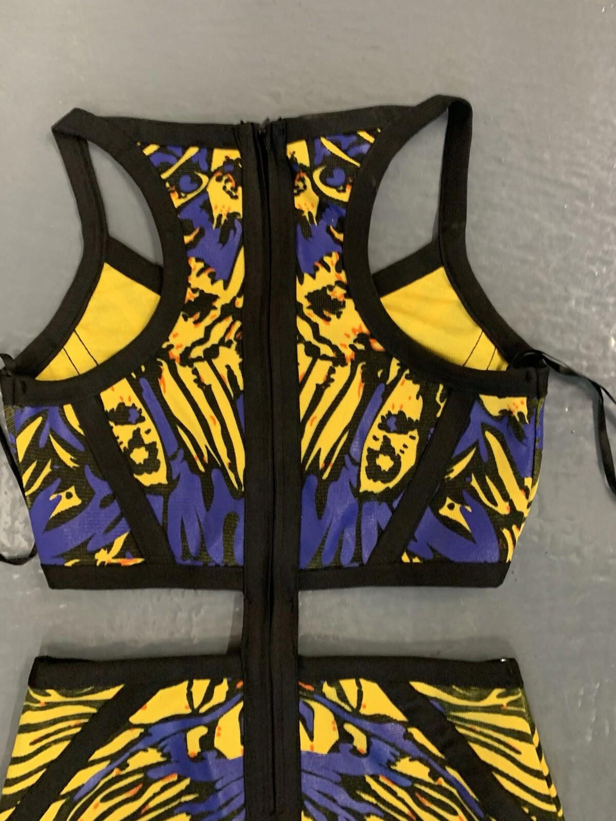 WILD Y2K Style 2B BEBE 2 Piece Mini Dress