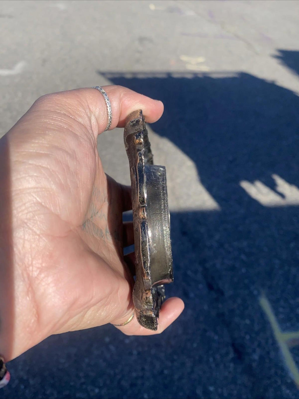 Antique Art Nouveau Paris France Eiffel Tower Metal Ash Tray
