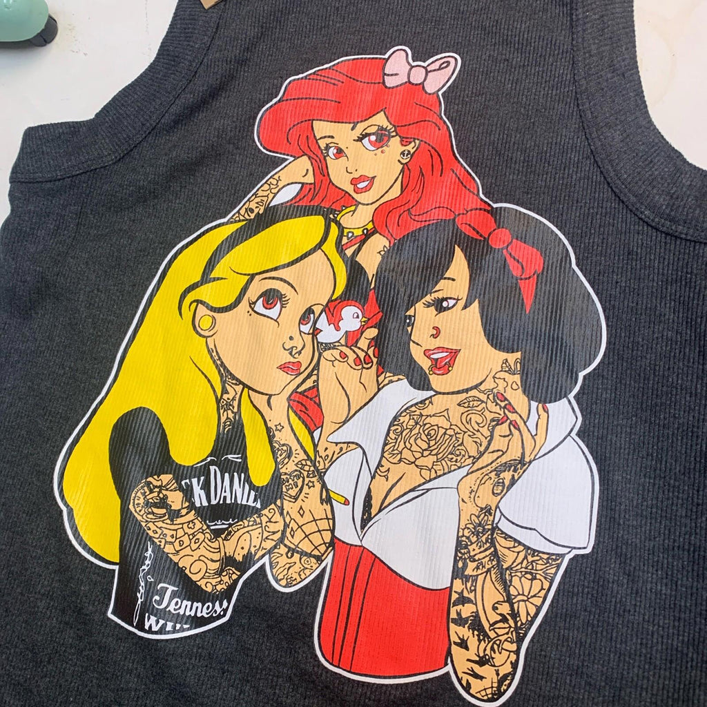 Tattooed Disney Princesses Tank Top