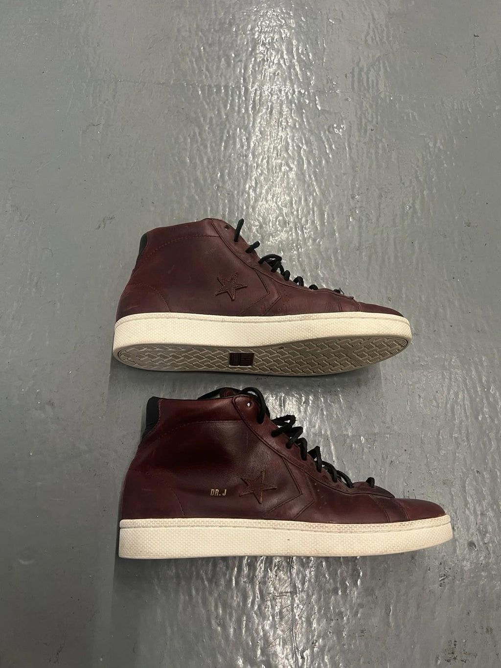 Rare Converse Pro Leather Dr J Mid brown  Made size 10.5
