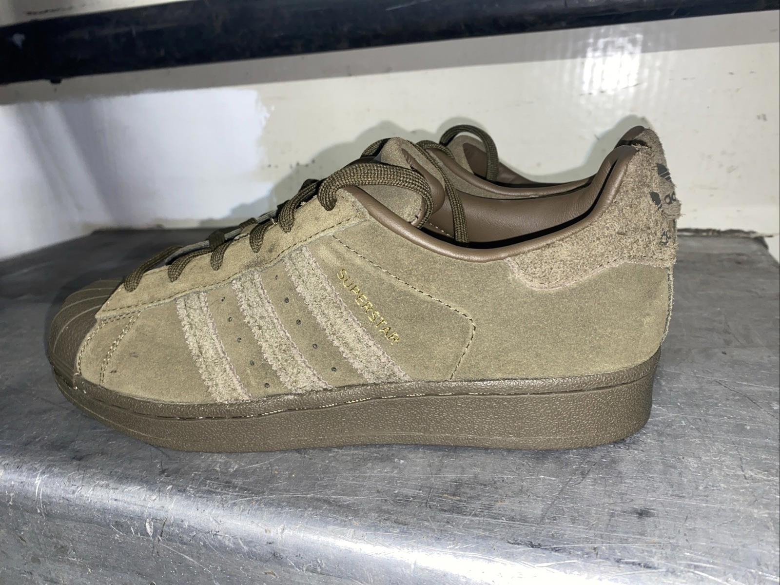 Adidas Superstar XLG Cargo Olive Green Sneakers Womens US Size 6