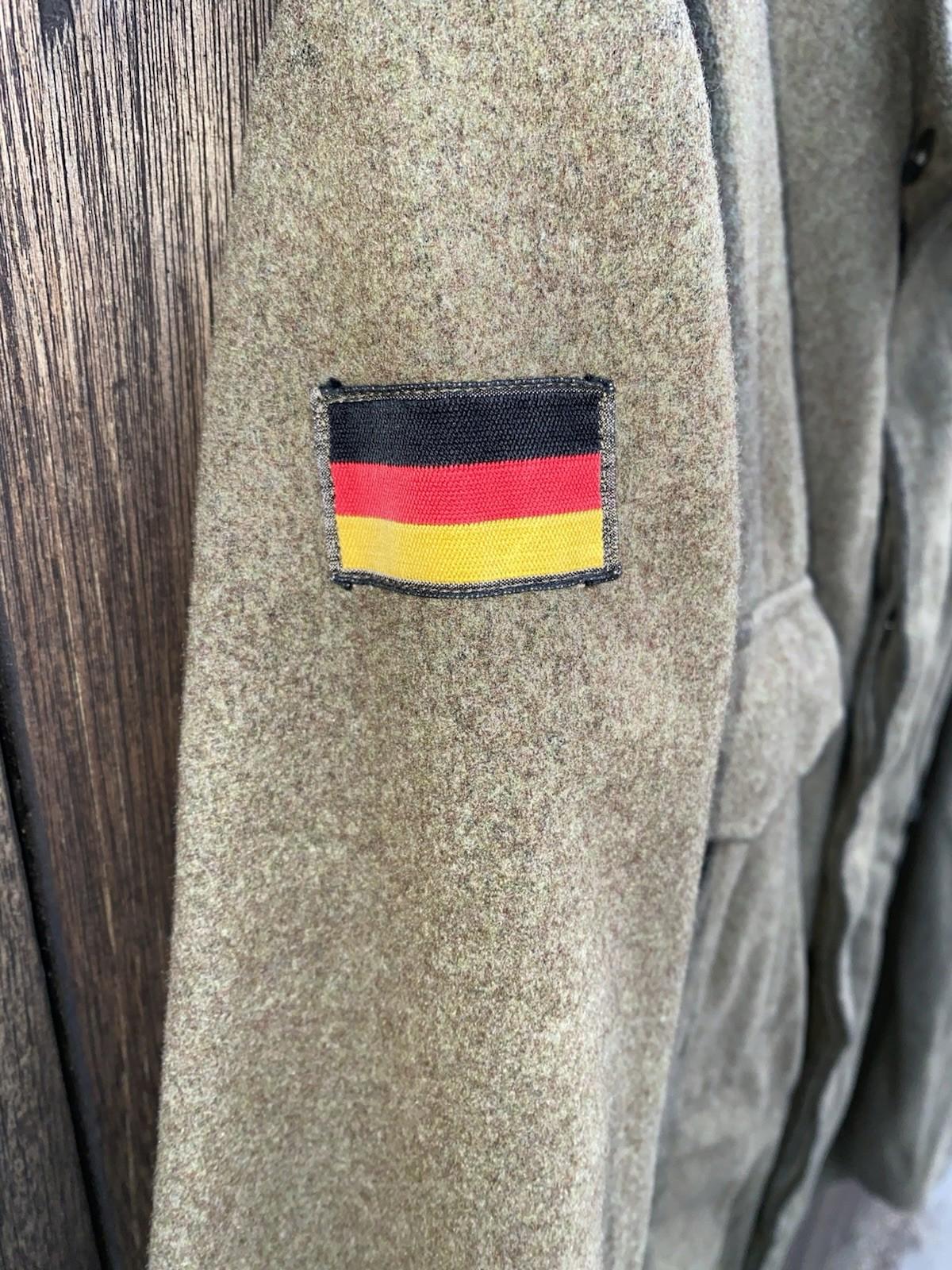 VTG 1950’s-1960’s West German Flag Army Bundeswehr Wool Field Jacket Size 18 M/L