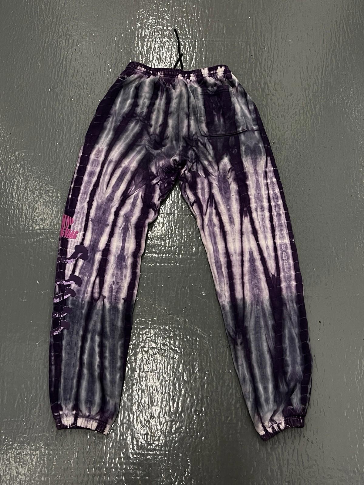 Insomniac Sweatpants Mens Size M Purple Tie Dye EDC Heavy Cotton