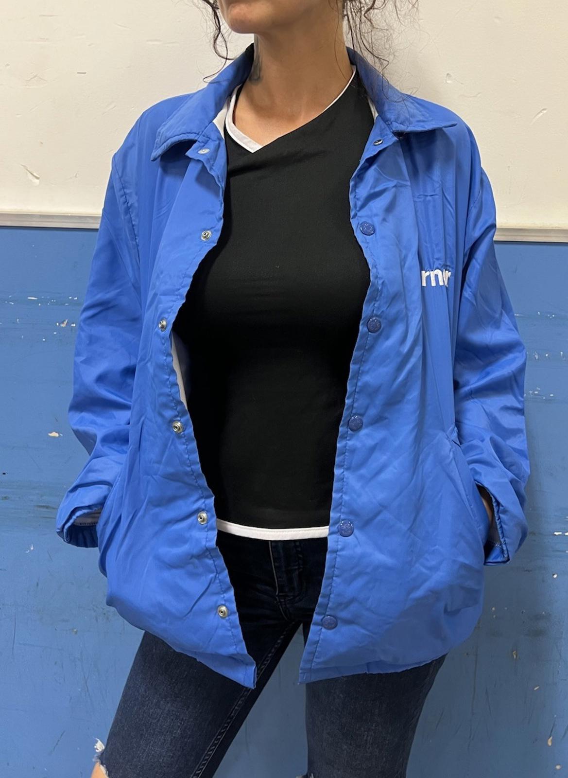 Vintage 1991 Birdie Turner Hospital Outpatient Snap Jacket Side Medium