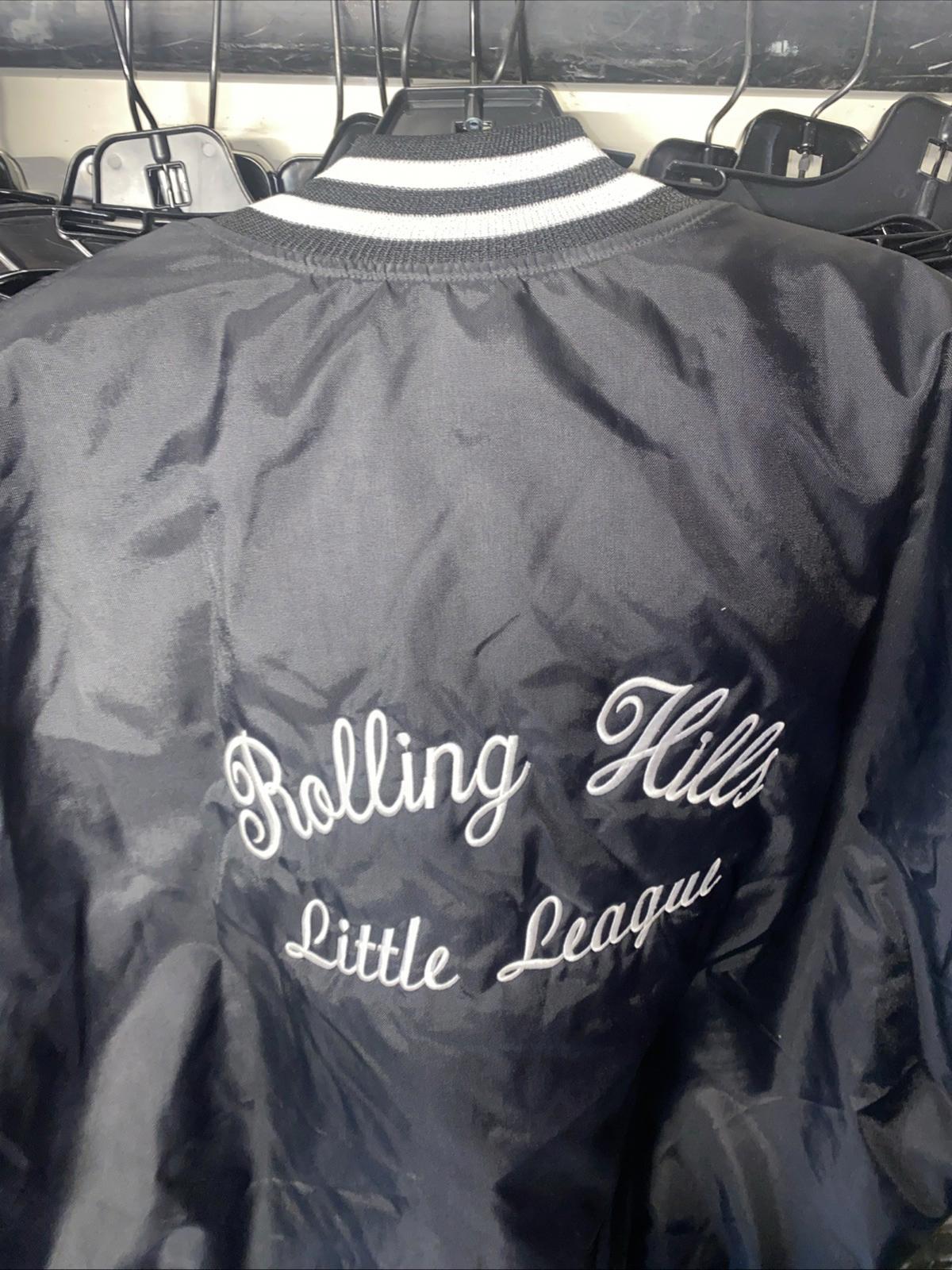 VTG Holloway Rolling Hills Little League Coach Allan Bomber Jacket Size XL