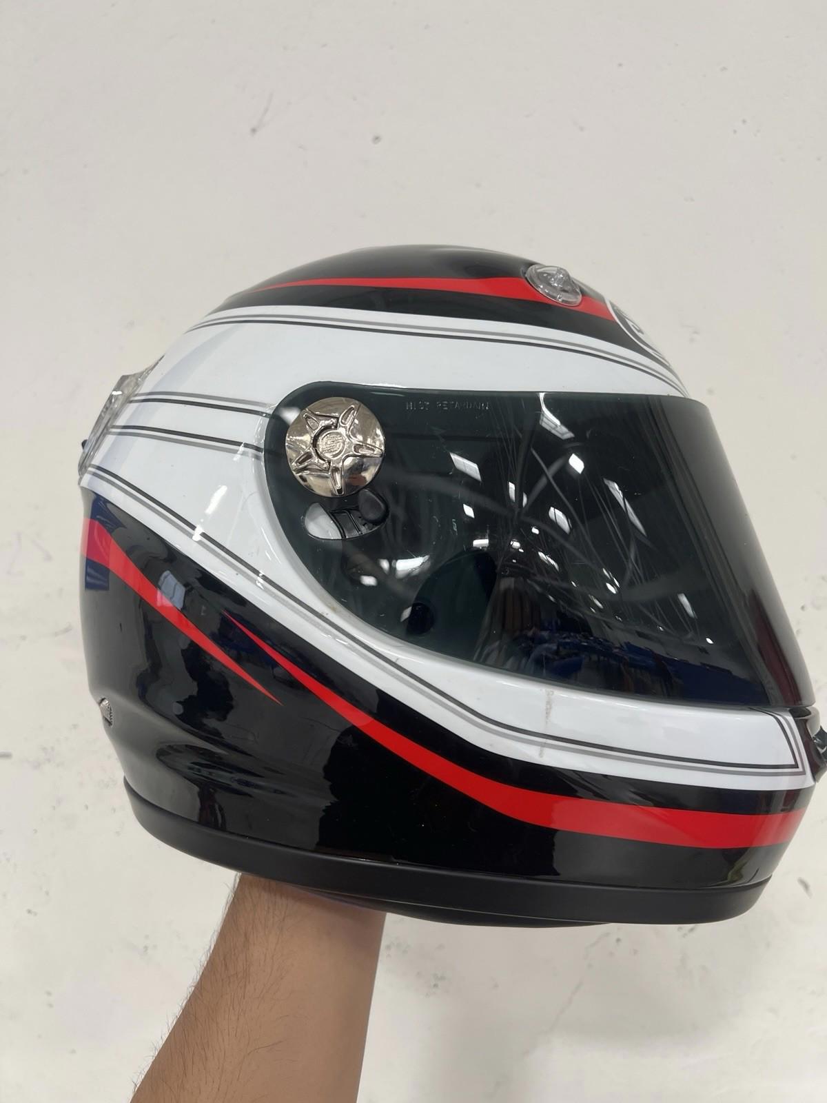 Suomy royal Rosso motorcycle helmet w black visor size extra small