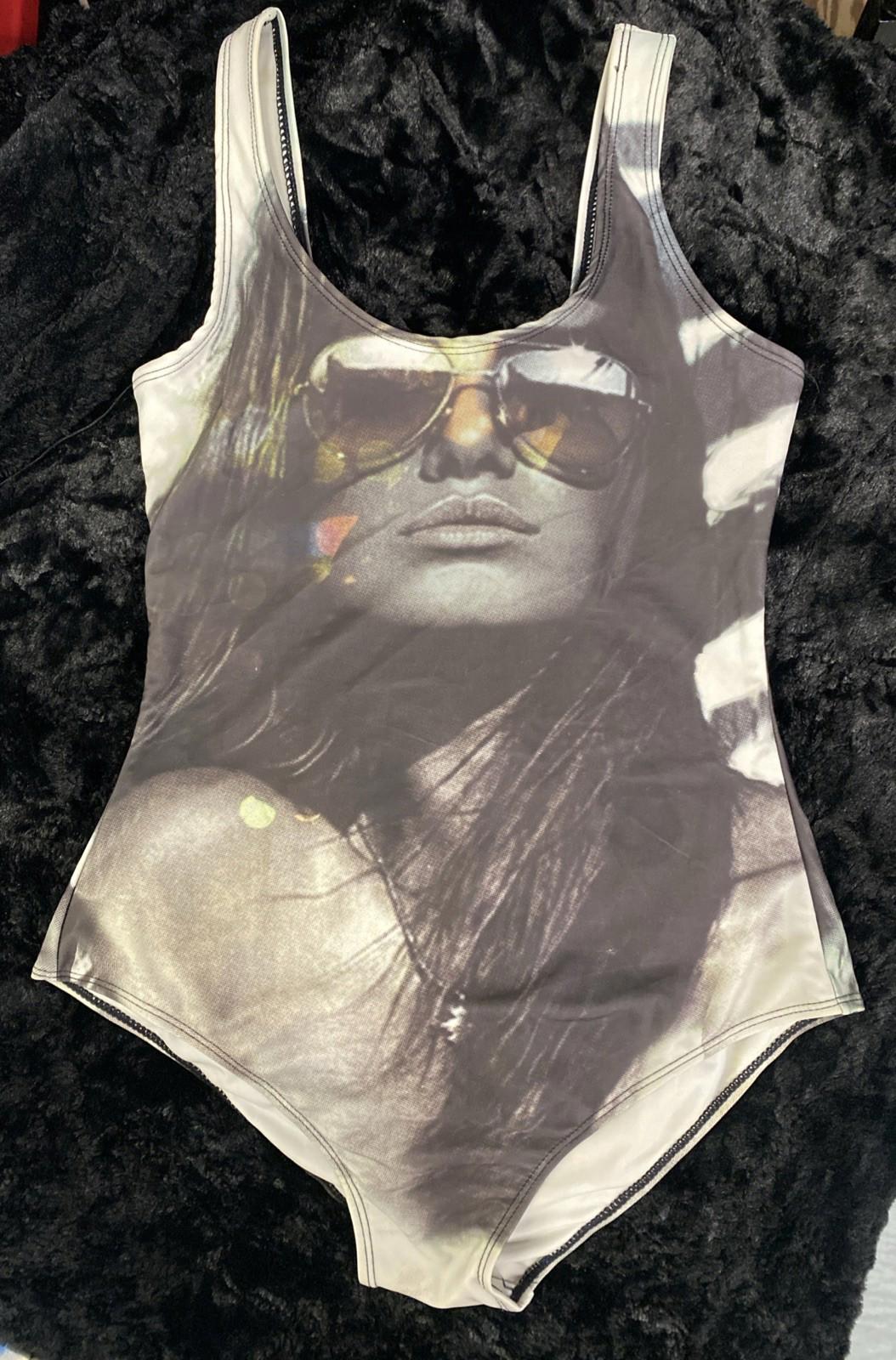Radical Warrior Woman w/ Aviators Festy Wear One Piece Body Suit Swimsuit Size L