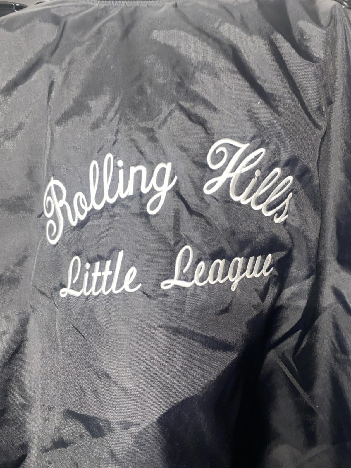 VTG Holloway Rolling Hills Little League Coach Allan Bomber Jacket Size XL