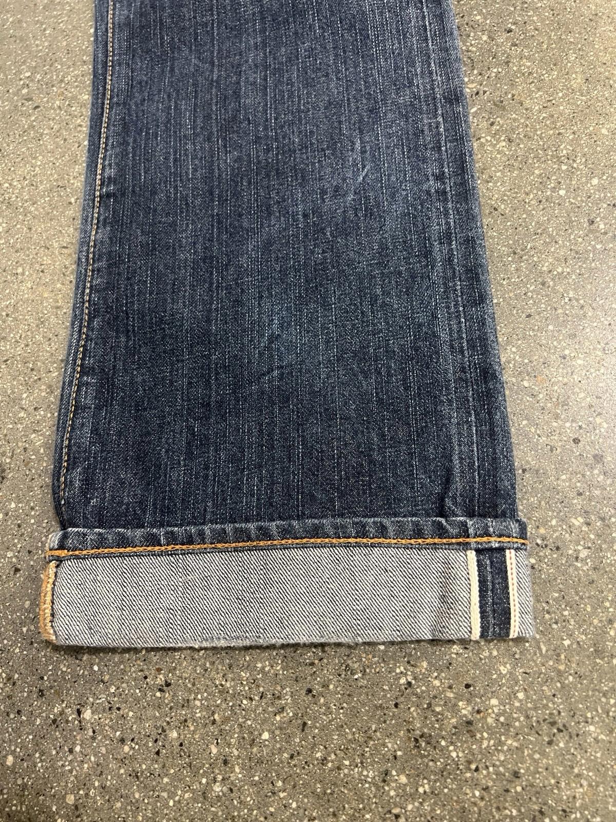 The Stronghold Selvedge Denim Jeans Mens W31 L31 Blue Relax Tapered