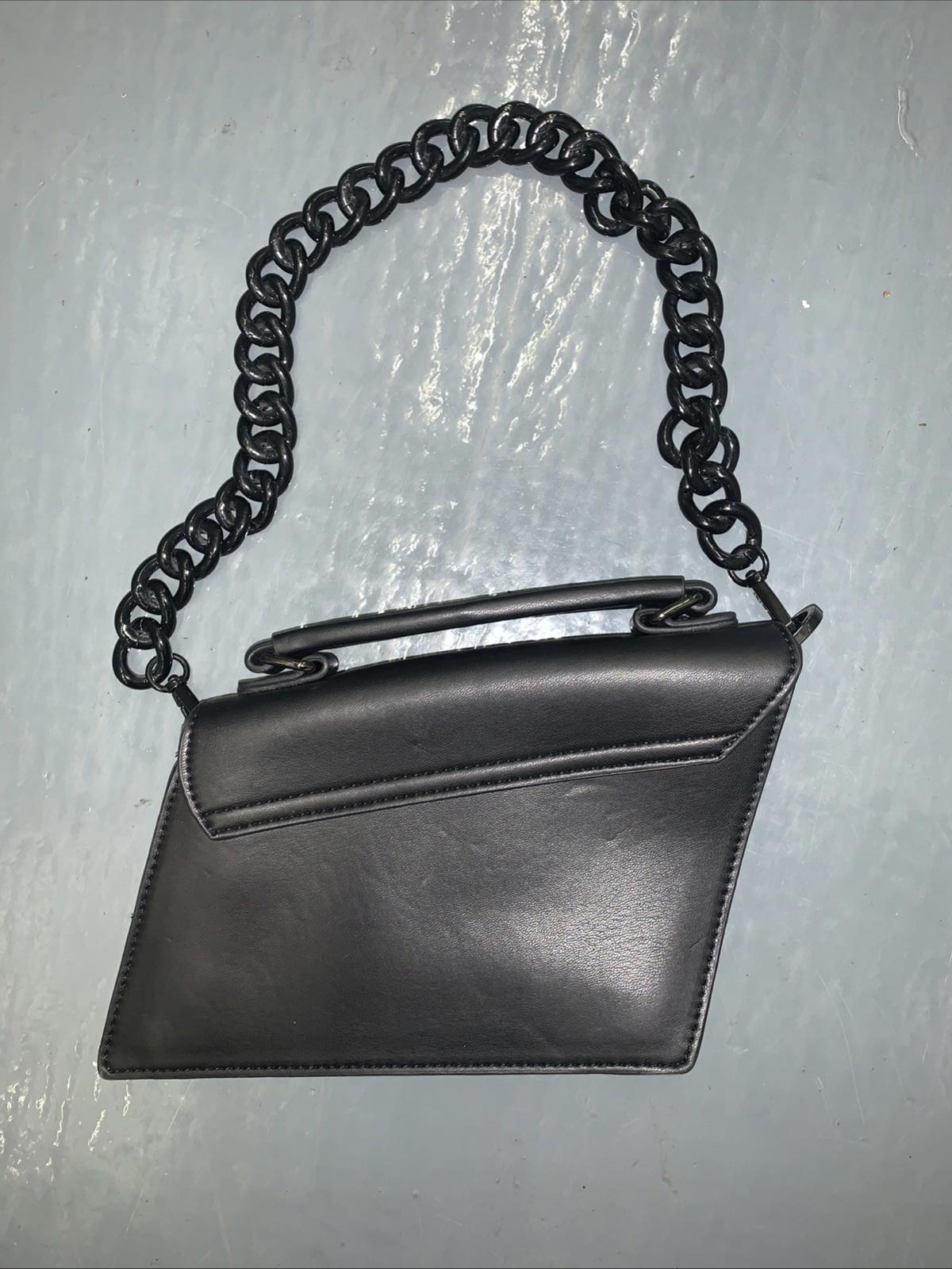 Topshop Cai Faux Leather Shoulder Bag in Black From Nordstrom