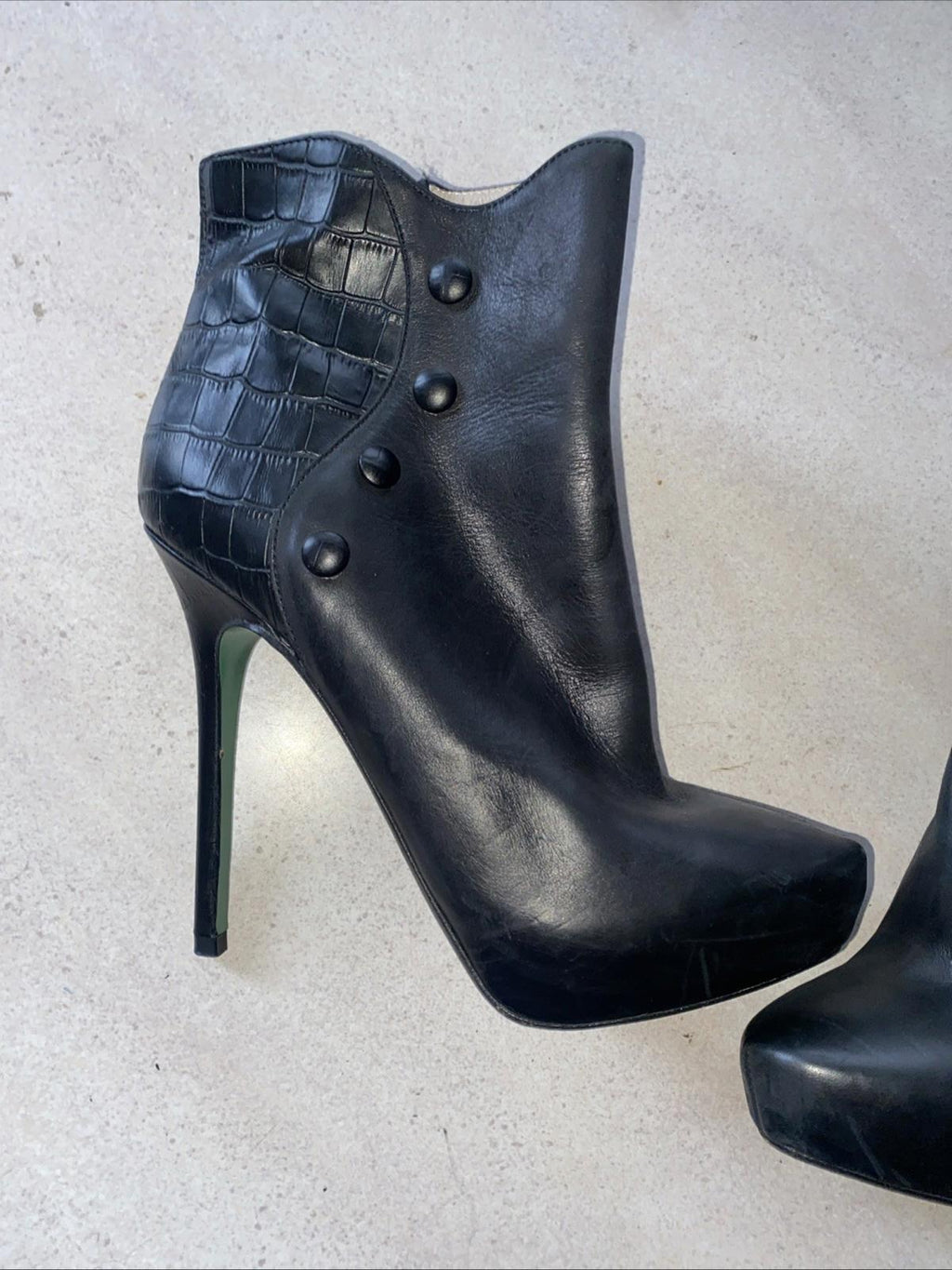 Lisa For Donald J Pliner Chaneli Stiletto Boots Heels 8.5 Womens