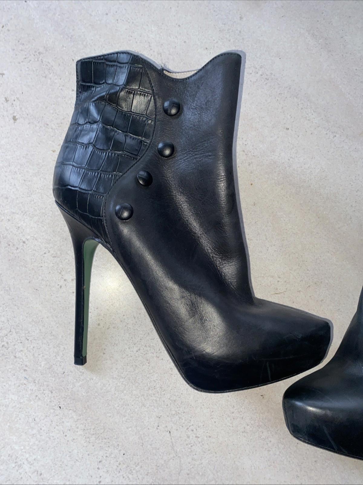 Lisa For Donald J Pliner Chaneli Stiletto Boots Heels 8.5 Womens