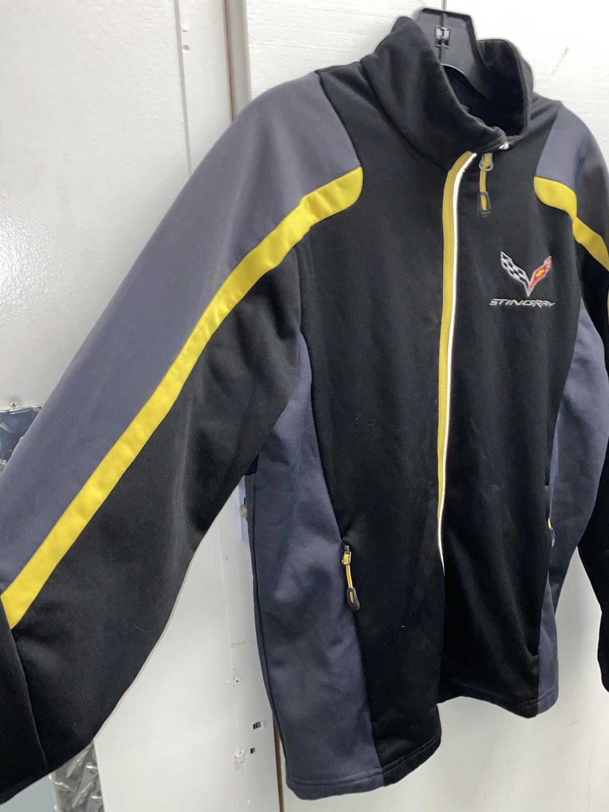 Corvette Stingray North End GM soft shell Zip Up Embroidered Jacket Mens Small