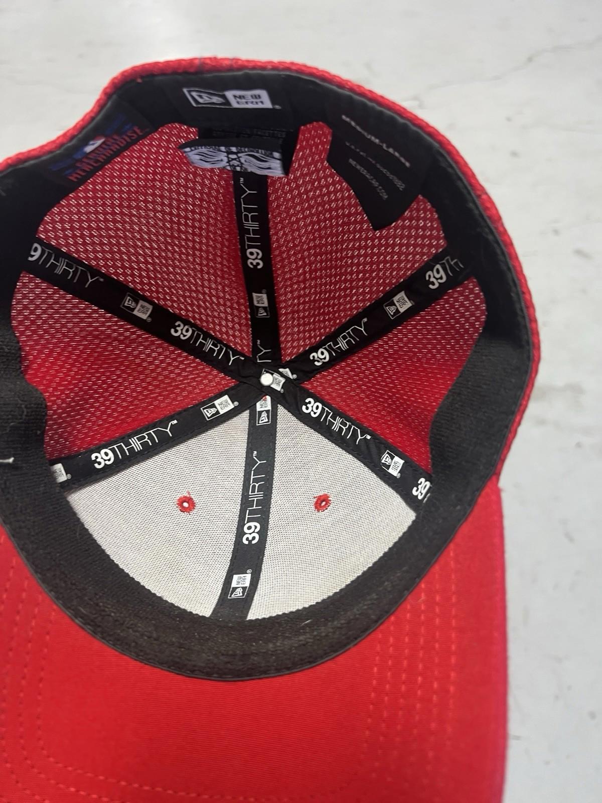 New Era 39Thirty Los Angeles Anaheim Angels Red Black M/L Hat Cap