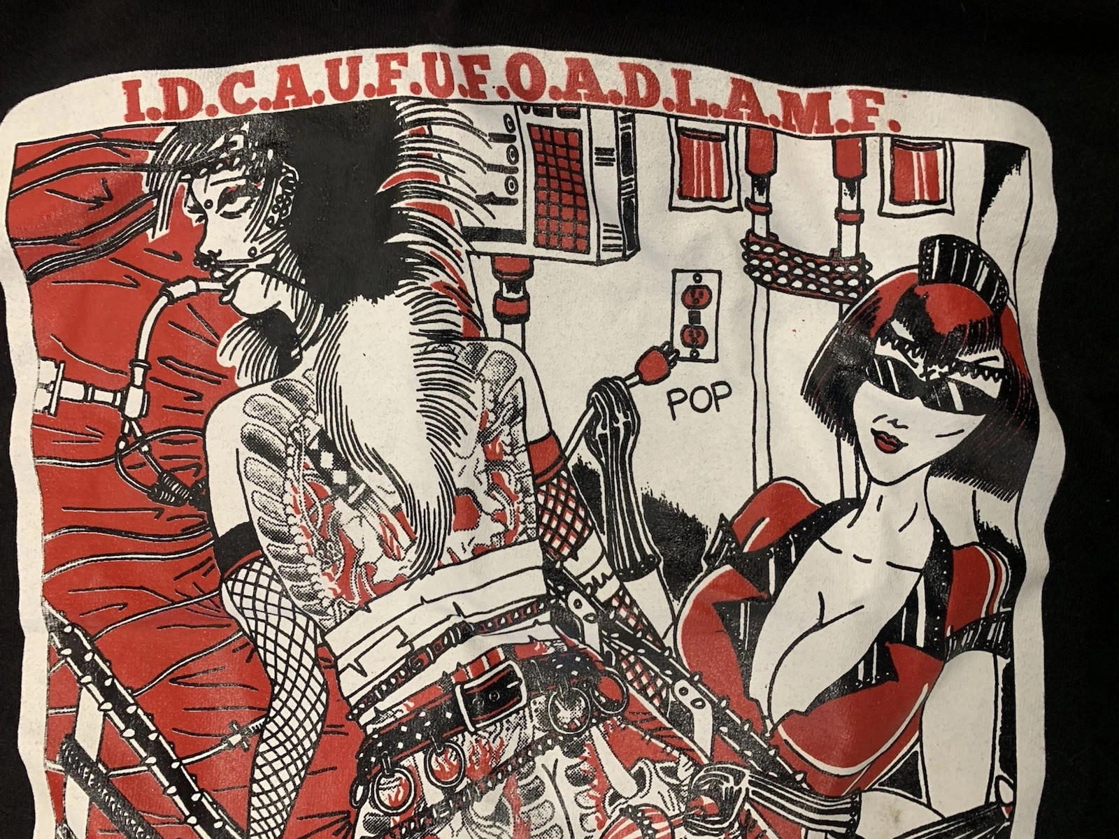 Art Should Be Torture LA UNPLGD x SaucyBoi 69 Fetish Tattoo BDSM Shirt Size M