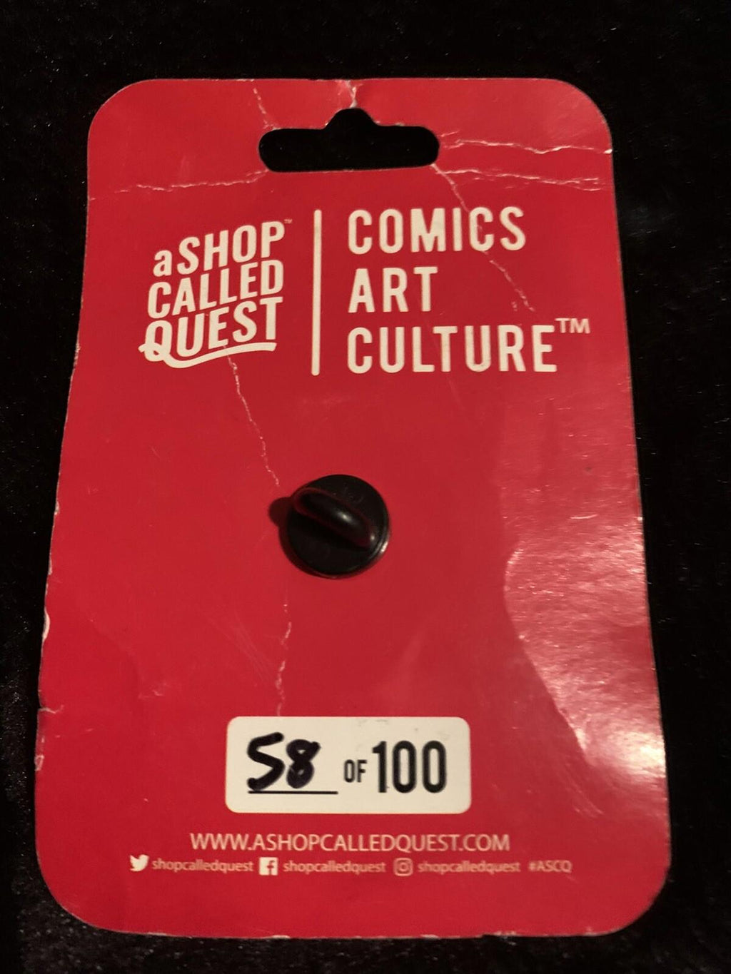 Johnny Cupcakes A Shop Called Quest Limited Edition Pin 58/100