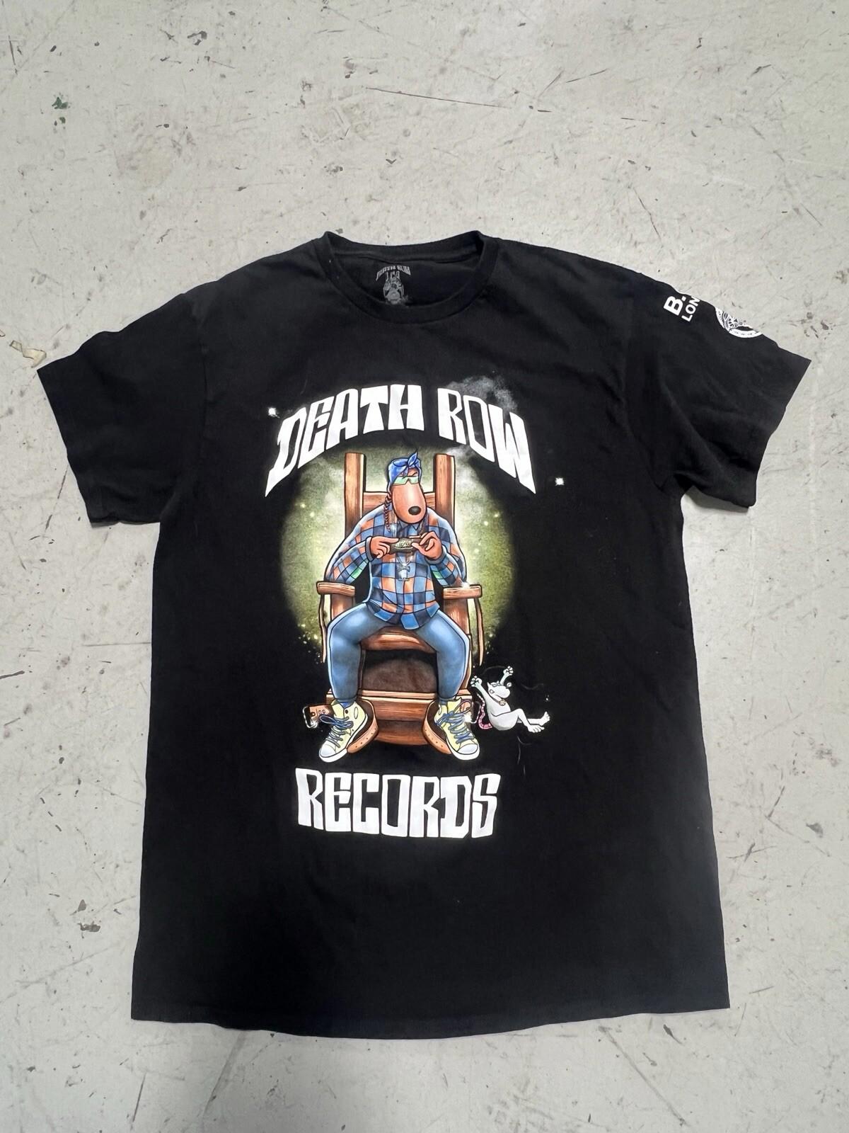 Snoop Dogg Death Row Records Men's Small Black Short Sleeve T-Shirt.