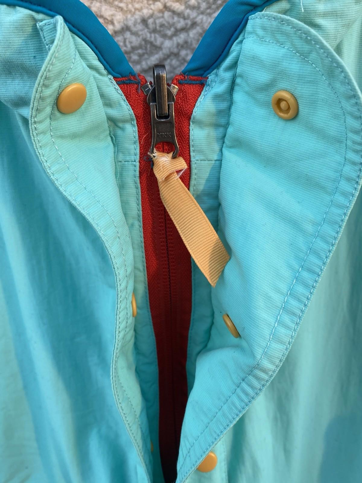 Chubbies Reversible 90’s Style Colorblock 1/2 Zip Sherpa Jacket Teal Beige XL