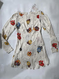 Free People Ivory Combo Floral  Dress Size 4  New