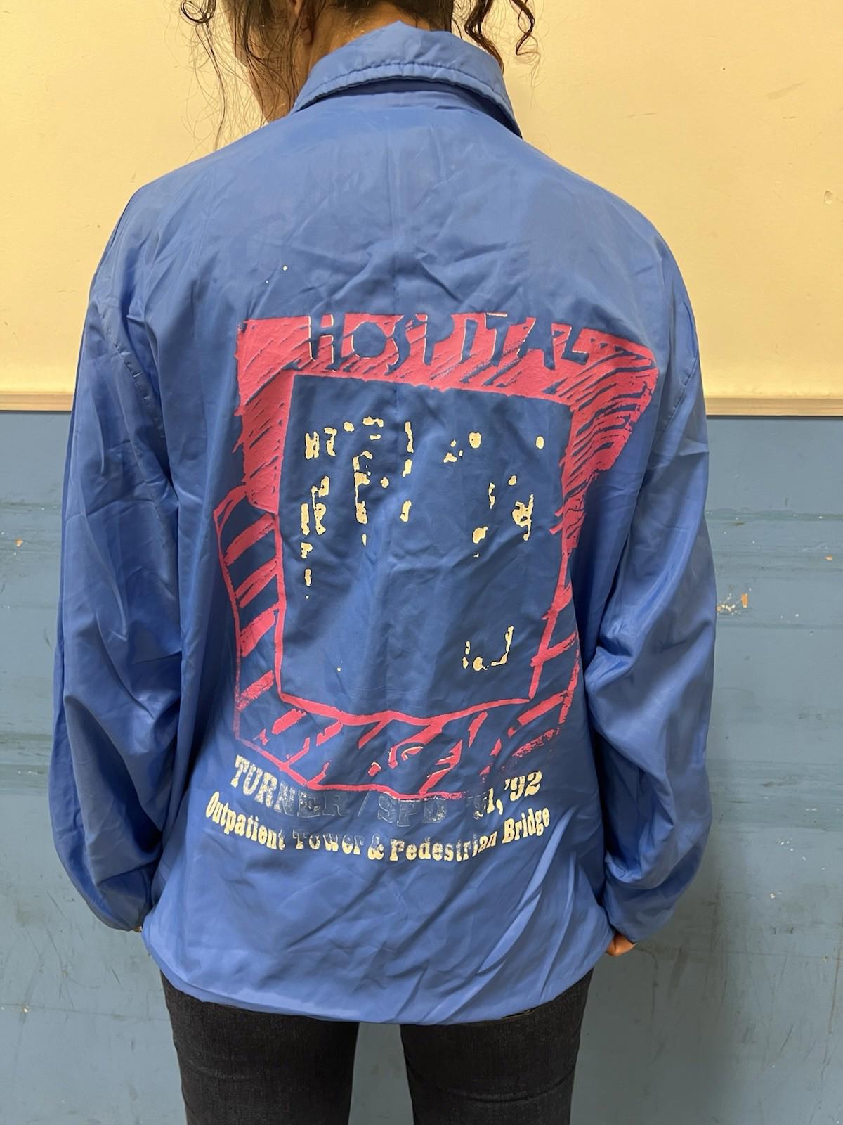 Vintage 1991 Birdie Turner Hospital Outpatient Snap Jacket Side Medium