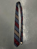 VTG NWT Givenchy Men's Gray Geometric Logo Silk Neck Tie  Dead stock