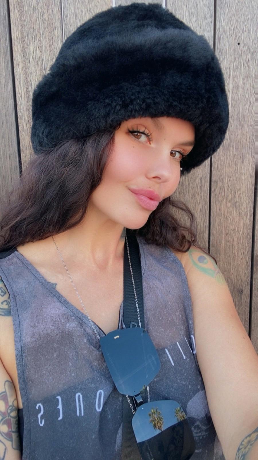 Vintage 1950’s North King Dyed Mouton Lamb Fur Russian Cassack Trapper Hat