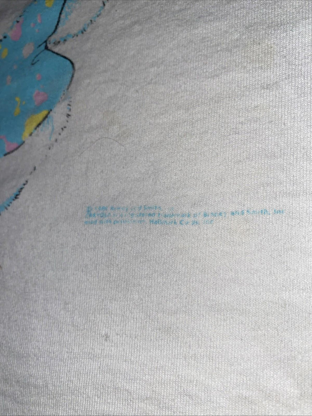 Vintage 1989 Crayola Hallmark Easter Bunny Distressed Cut Up Tank Top T Shirt XL