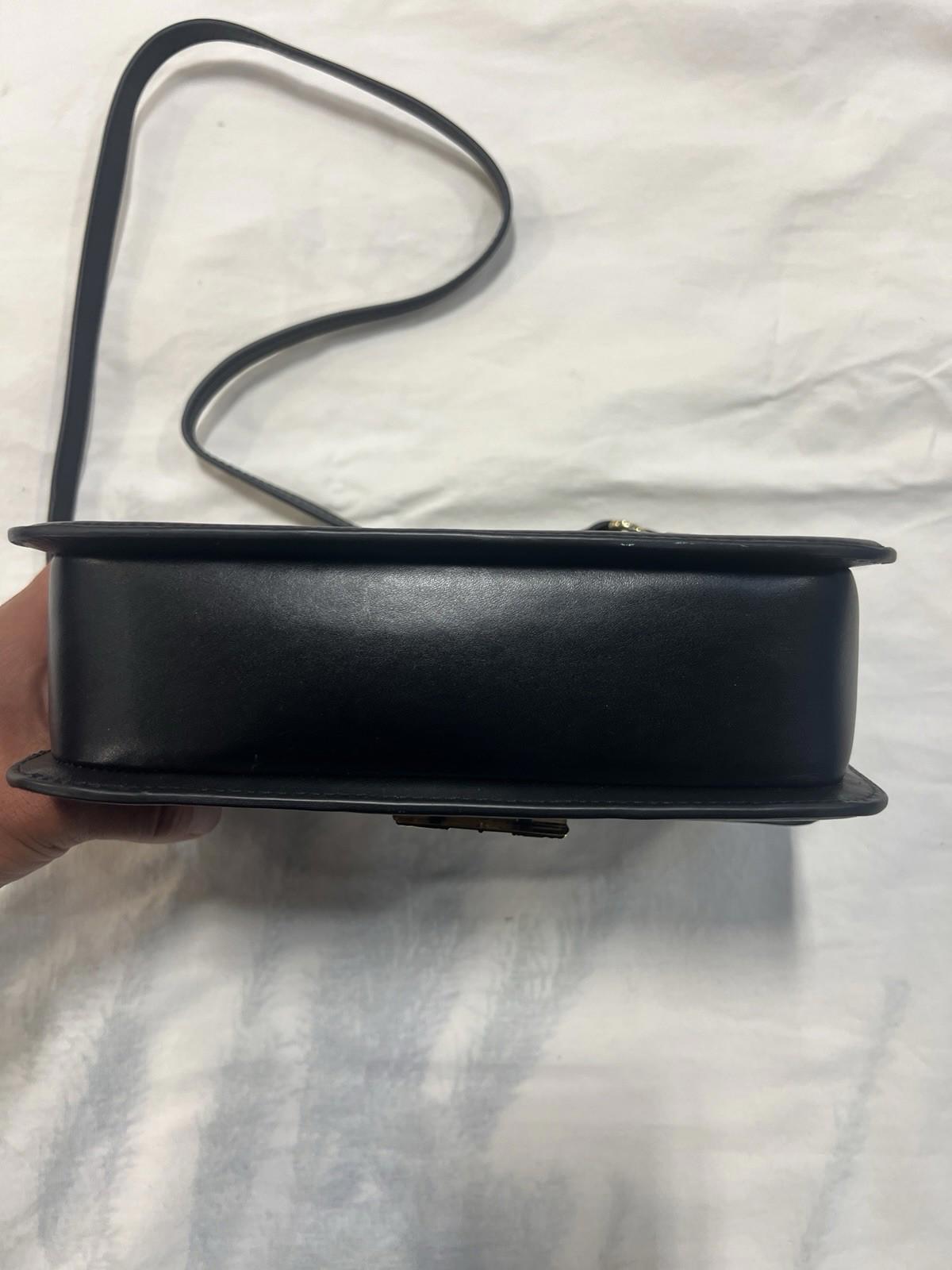 $490. Maje Clover Leather Clutch Crossbody Bag Black Gold