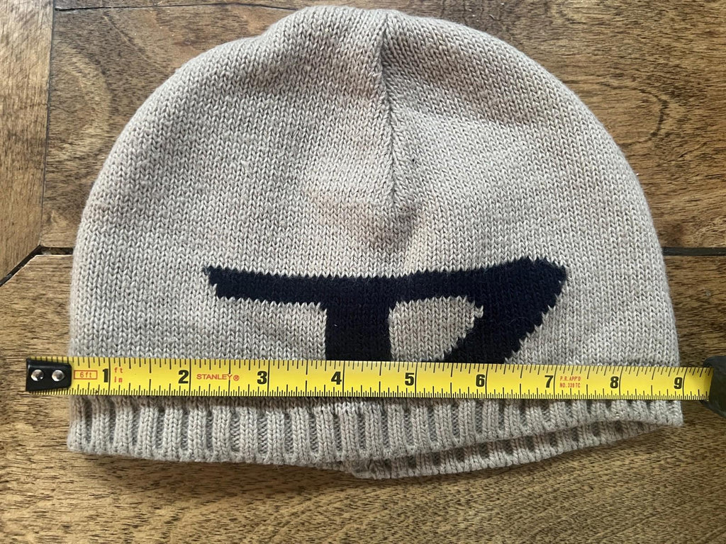 Vintage Diesel Beanie Hat Rare Cream 90s Reversible Unisex Preowned Nice!