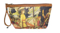 The Procession of the Magi Art Manifattura di Signa leather-trimmed Purse