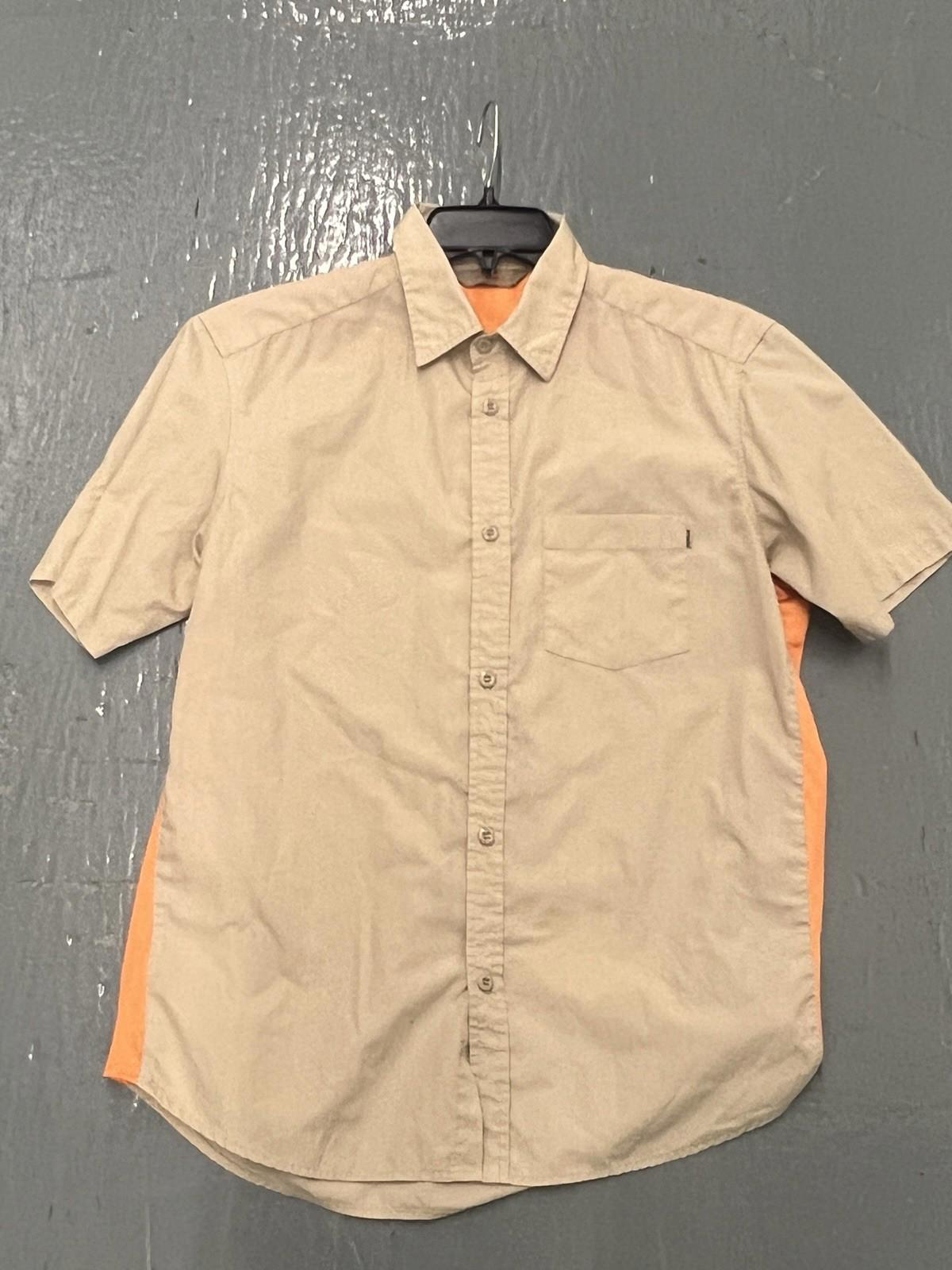 Rare Vintage Stussy Shirt Mens Small Short Sleeve USA brown
