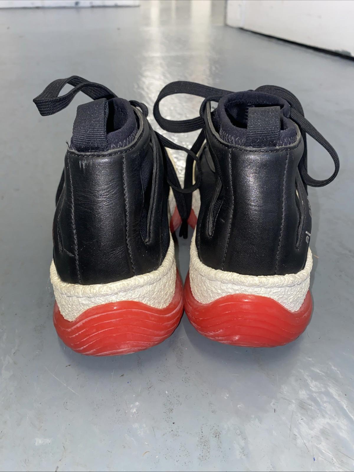 Alexander Wang A1 leather-trimmed canvas high-top sneakers Womens US 6.5