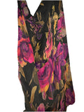 Haute Hippie Psychedelic Floral Sheer Lined Blouse With Gorgeous Back
